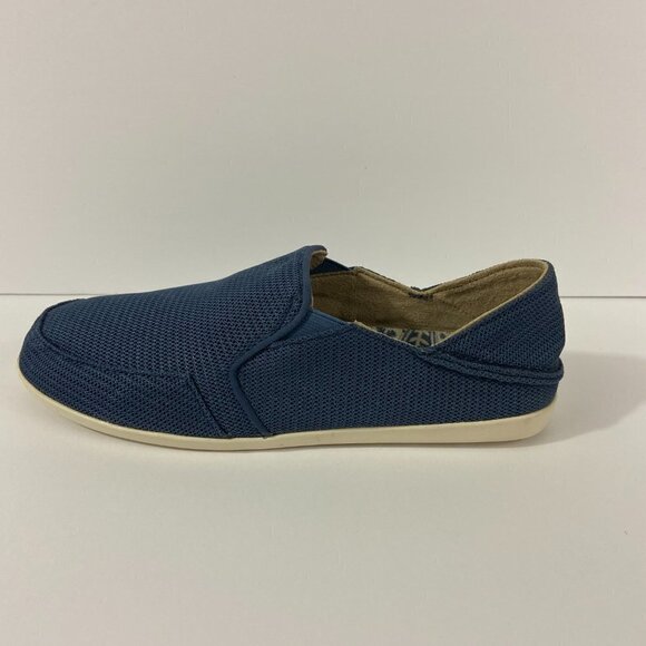 OluKai Women's Waialua Mesh Slip On Sneaker Flats Shoes Navy Blue Size 9 - Picture 5 of 11